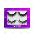 Faux Mink  Lash With 2/3/5 Pairs Custom Lash box Packaging For 3D False Mink PBT Fiber Lashes LAE